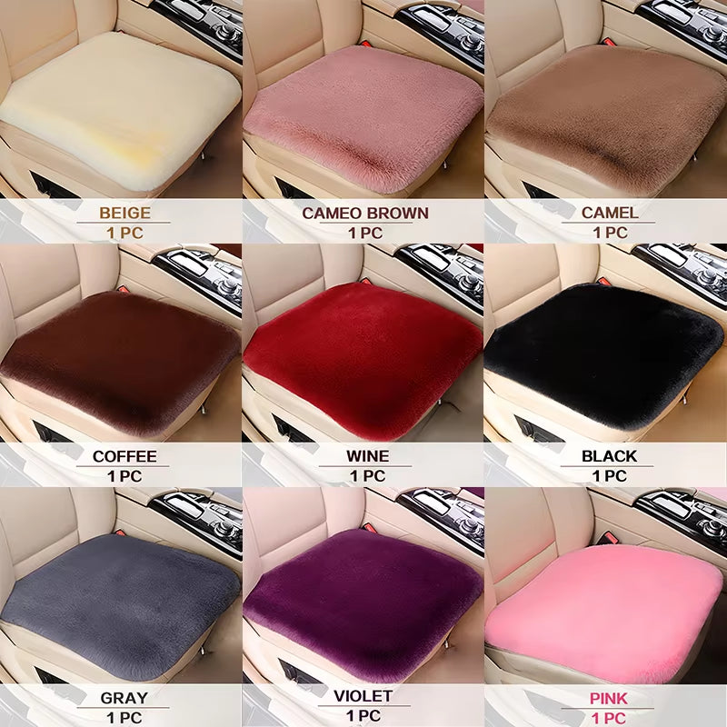 Transform Your Drive with Our Cozy Plush Seat Cover Cushion for Chevrolet, Citroen, Infiniti, HAVAL, and Peugeot - Perfect for Winter Comfort!