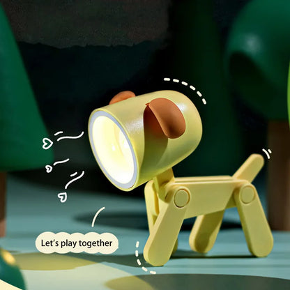 Adorable LED Night Light - Mini Folding Desk Lamp in Cute Animal Designs for Cozy Home Decor and Perfect Gift