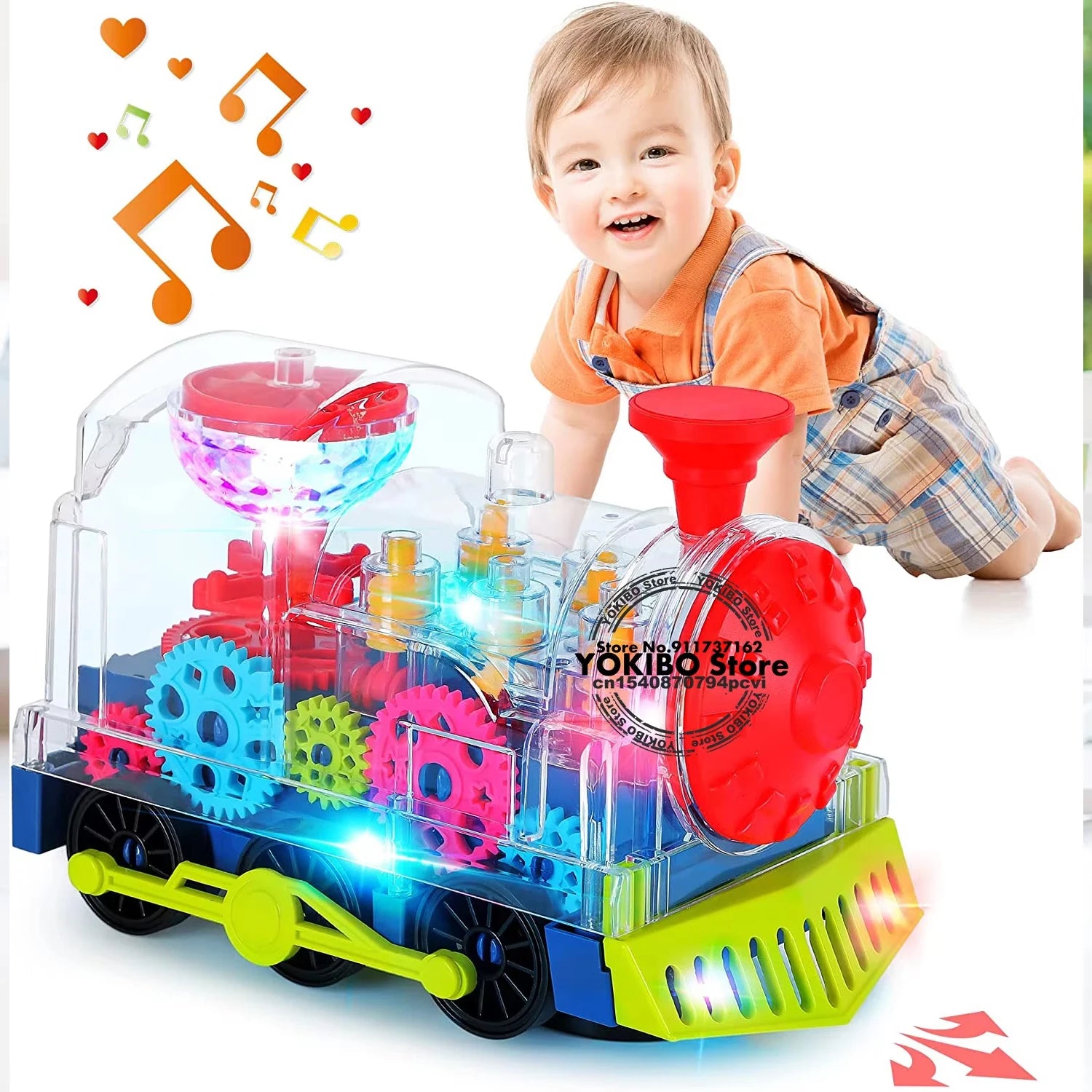 Exciting Electric Train Toy for Kids - Light, Sound, and Music for Fun Learning!