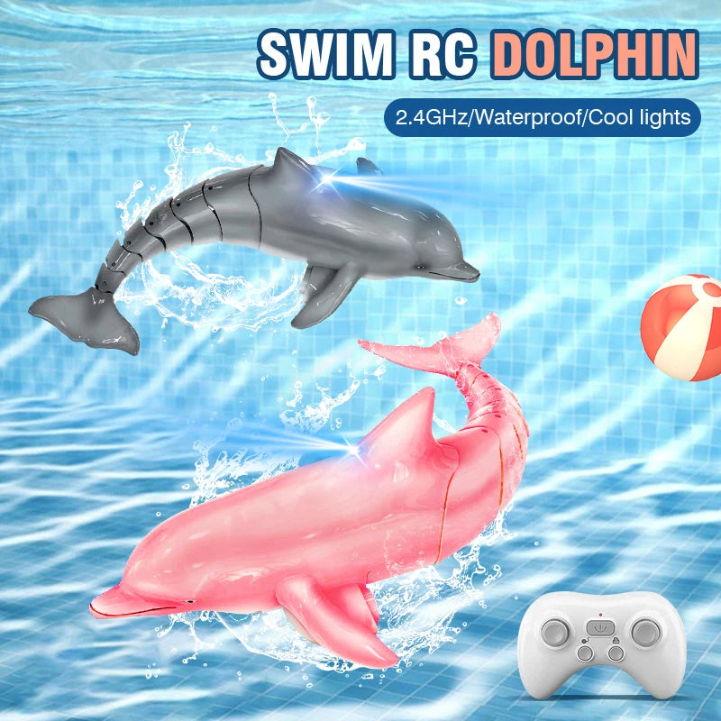 Exciting 2.4G Remote Control Dolphin Shark Manta Ray Electric Toy - Perfect Outdoor Water Play for Kids 6-12 Years!