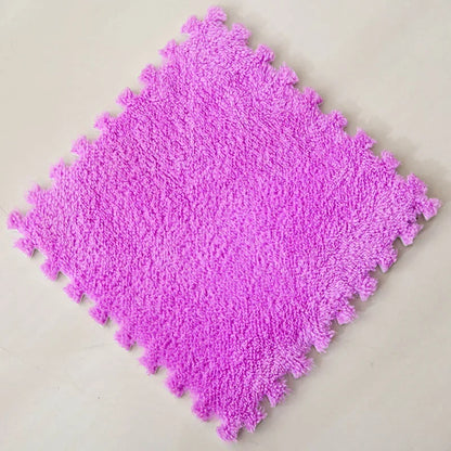 Cozy 30x30CM Soft Plush Rug for Kids - Versatile Play Mat & Puzzle Carpet for Bedrooms and Play Areas
