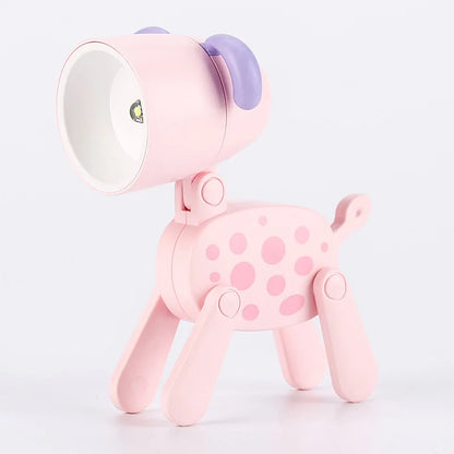 Adorable LED Night Light - Mini Folding Desk Lamp in Cute Animal Designs for Cozy Home Decor and Perfect Gift