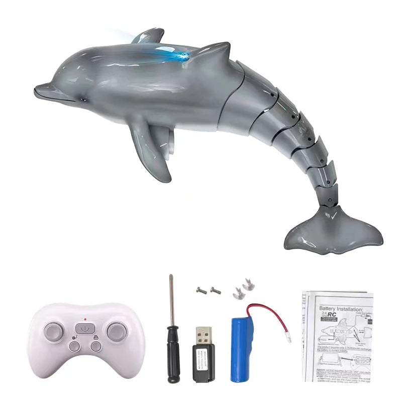Exciting 2.4G Remote Control Dolphin Shark Manta Ray Electric Toy - Perfect Outdoor Water Play for Kids 6-12 Years!