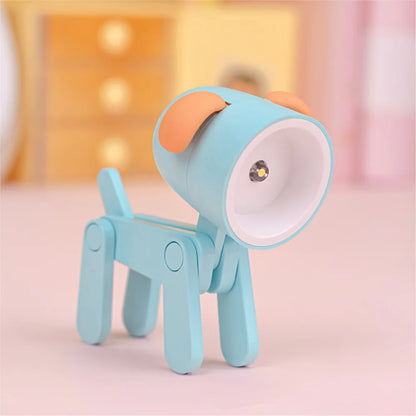 Adorable LED Night Light - Mini Folding Desk Lamp in Cute Animal Designs for Cozy Home Decor and Perfect Gift