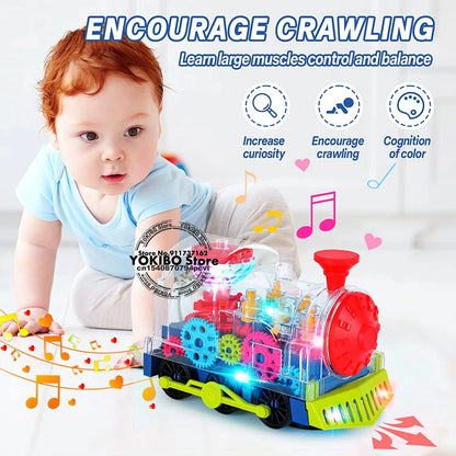 Exciting Electric Train Toy for Kids - Light, Sound, and Music for Fun Learning!