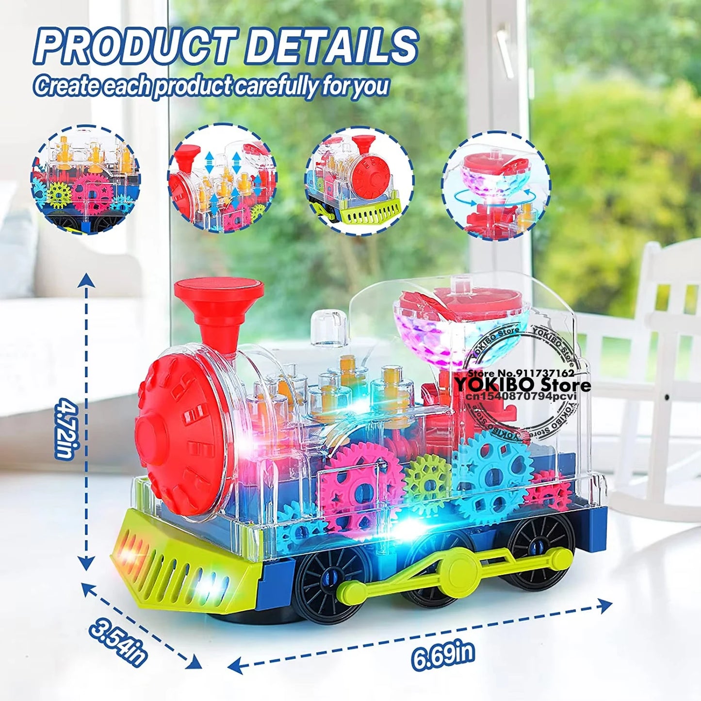 Exciting Electric Train Toy for Kids - Light, Sound, and Music for Fun Learning!