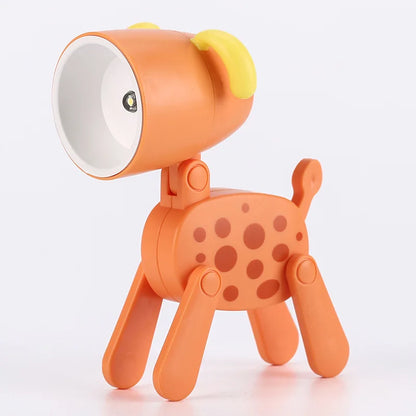 Adorable LED Night Light - Mini Folding Desk Lamp in Cute Animal Designs for Cozy Home Decor and Perfect Gift