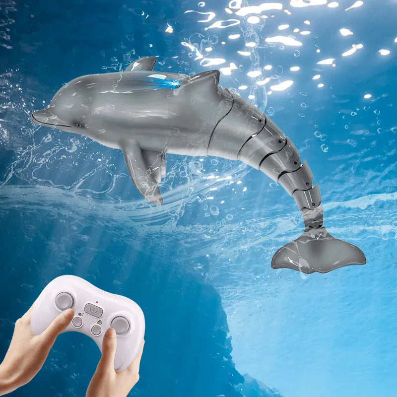 Exciting 2.4G Remote Control Dolphin Shark Manta Ray Electric Toy - Perfect Outdoor Water Play for Kids 6-12 Years!