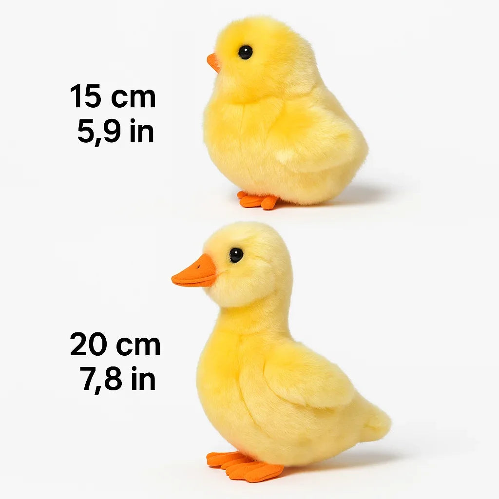 Adorable Realistic Plush Chick and Duck Toys - The Perfect Soft and Safe Gift for Kids!