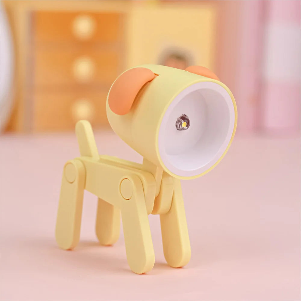 Adorable LED Night Light - Mini Folding Desk Lamp in Cute Animal Designs for Cozy Home Decor and Perfect Gift