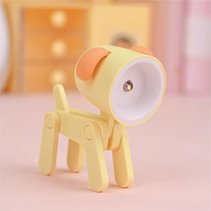 Adorable LED Night Light - Mini Folding Desk Lamp in Cute Animal Designs for Cozy Home Decor and Perfect Gift