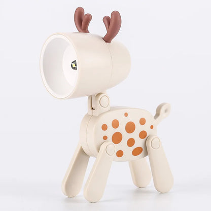 Adorable LED Night Light - Mini Folding Desk Lamp in Cute Animal Designs for Cozy Home Decor and Perfect Gift