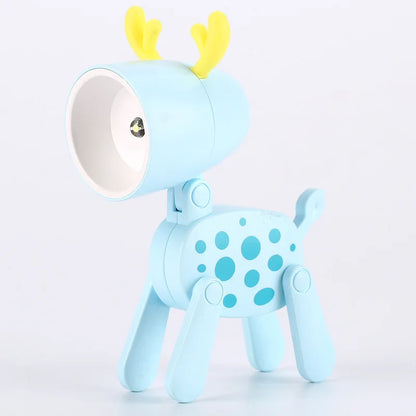 Adorable LED Night Light - Mini Folding Desk Lamp in Cute Animal Designs for Cozy Home Decor and Perfect Gift