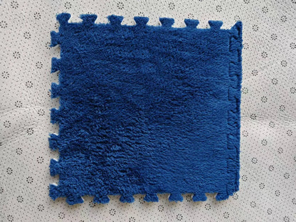 Cozy 30x30CM Soft Plush Rug for Kids - Versatile Play Mat & Puzzle Carpet for Bedrooms and Play Areas