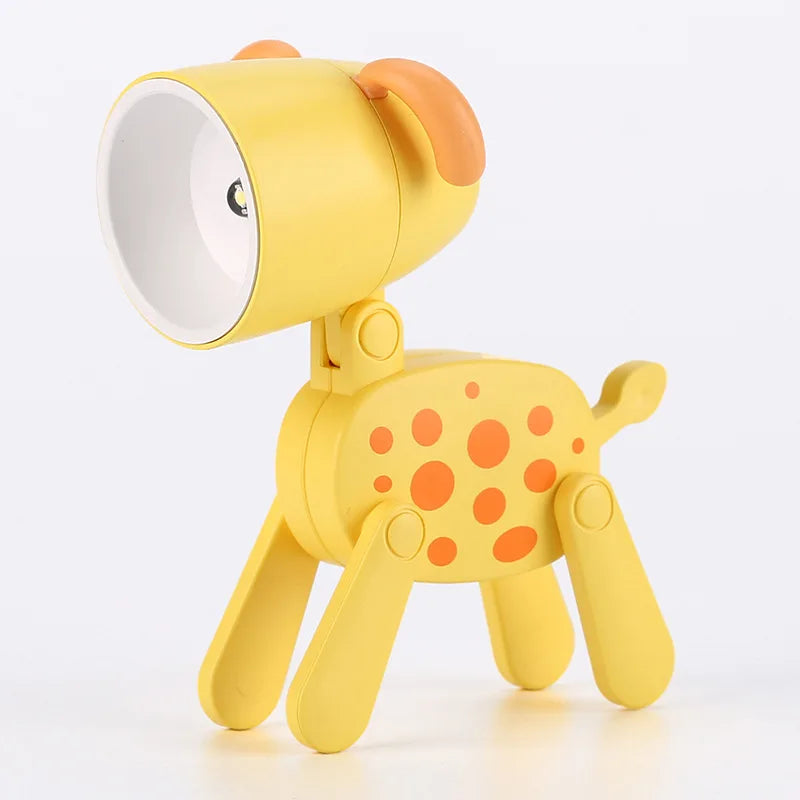 Adorable LED Night Light - Mini Folding Desk Lamp in Cute Animal Designs for Cozy Home Decor and Perfect Gift