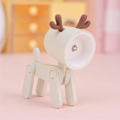 Adorable LED Night Light - Mini Folding Desk Lamp in Cute Animal Designs for Cozy Home Decor and Perfect Gift