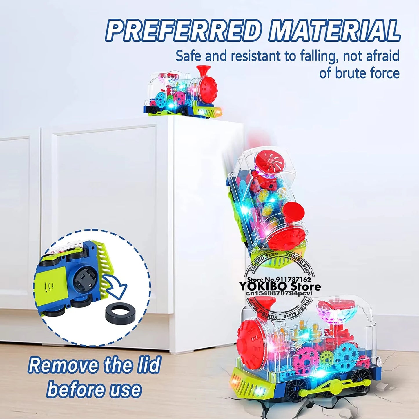 Exciting Electric Train Toy for Kids - Light, Sound, and Music for Fun Learning!