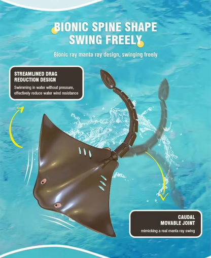 Exciting 2.4G Remote Control Dolphin Shark Manta Ray Electric Toy - Perfect Outdoor Water Play for Kids 6-12 Years!