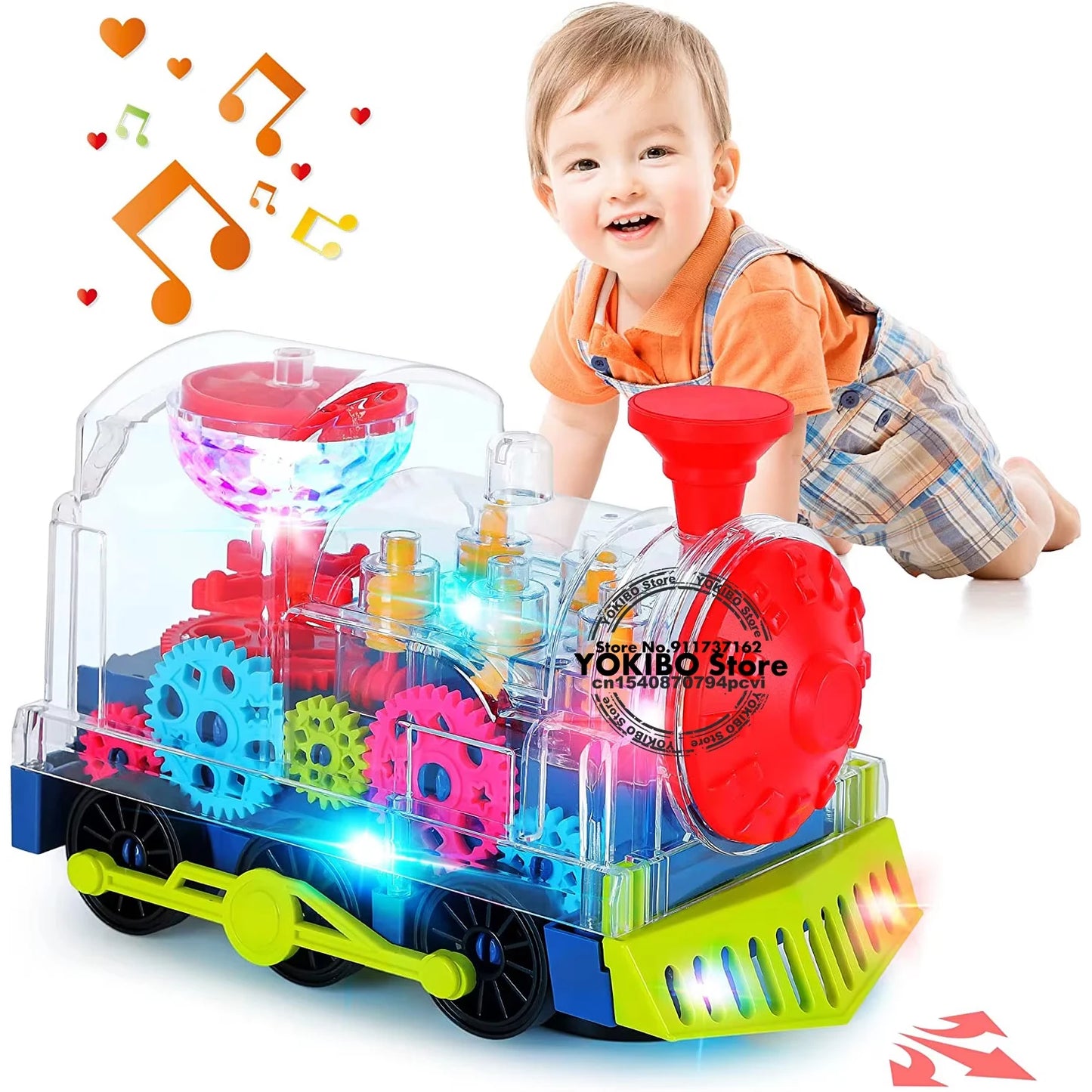 Exciting Electric Train Toy for Kids - Light, Sound, and Music for Fun Learning!