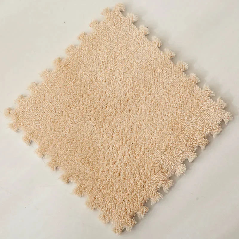 Cozy 30x30CM Soft Plush Rug for Kids - Versatile Play Mat & Puzzle Carpet for Bedrooms and Play Areas