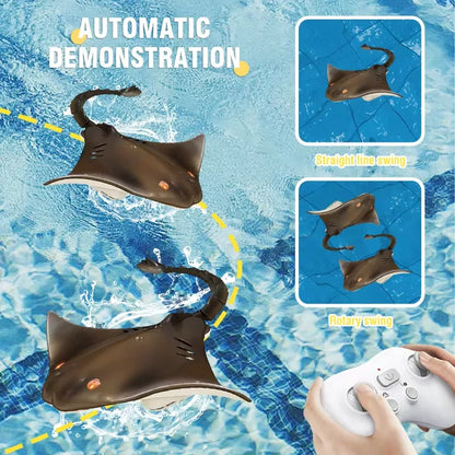 Exciting 2.4G Remote Control Dolphin Shark Manta Ray Electric Toy - Perfect Outdoor Water Play for Kids 6-12 Years!