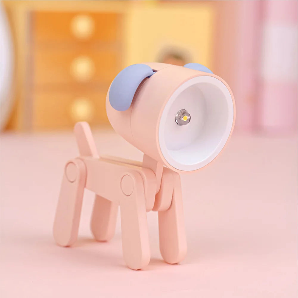 Adorable LED Night Light - Mini Folding Desk Lamp in Cute Animal Designs for Cozy Home Decor and Perfect Gift