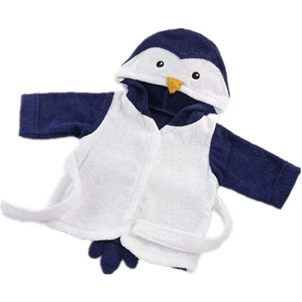 Cozy Cartoon Hooded Bathrobe for Baby Boys and Girls - Ultra Absorbent Towel Robe for Infants and Toddlers